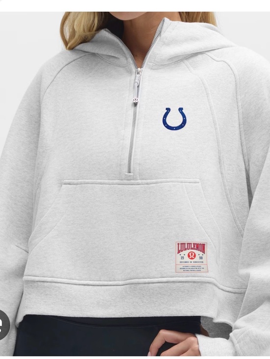 lululemon athletica Tops - Lululemon x NFL Indianapolis Colts Scuba Oversized Half-Zip Hoodie M/L NWT